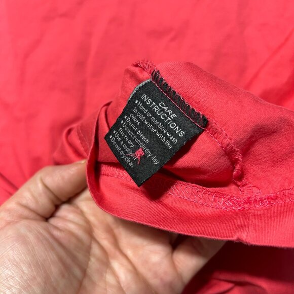 Masters Golf Polo Shirt Red Embroidered Logo Mens Size L Short Sleeve - Picture 7 of 8